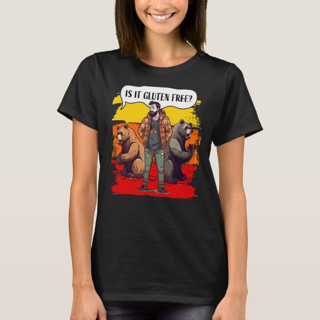 Ist es glutenfreies Shirt Funny Bear Gluten Intole (Vorderseite)