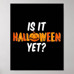 Ist es Halloween doch Pumpkin Graphic Fun Poster