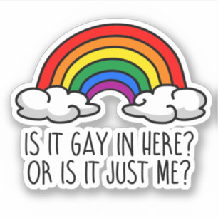 IST ES HIER HOMOSEXUELL ODER BILDE ICH MIR DAS NUR AUFKLEBER