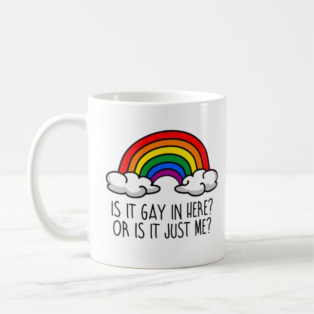 IST ES HIER, ODER IST ES NUR ICH? KAFFEETASSE (Links)