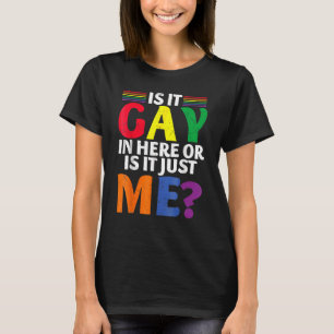 Ist es hier schwul oder ist es nur ich Spaß Gay Pr T-Shirt