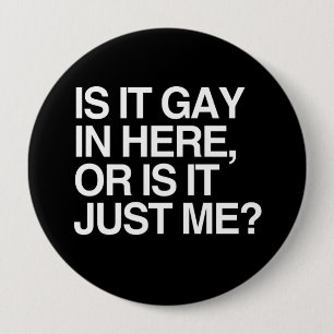 IST ES HOMOSEXUELLES HEREIN HIER - WEISS - .PNG BUTTON