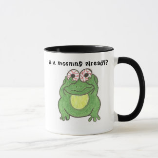 ist es Morgen bereits? Frosch-Tasse Tasse
