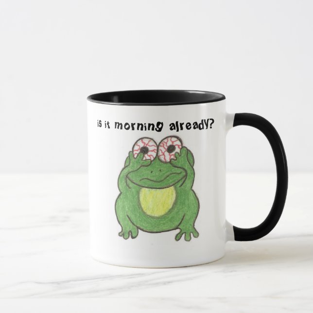 ist es Morgen bereits? Frosch-Tasse Tasse (Rechts)