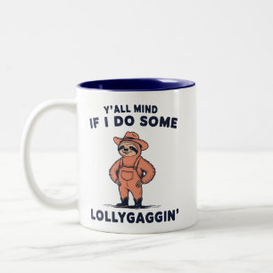 Ist es okay, wenn ich ein bisschen herumalbere Lus Zweifarbige Tasse