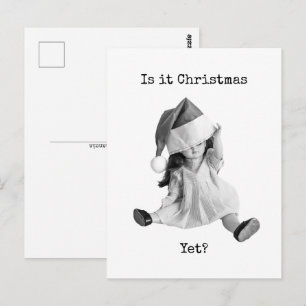 Ist es schon Weihnachten Postkarte