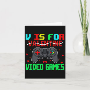Ist für Videospiele Lustiges Valentins Gamer Spiel Karte