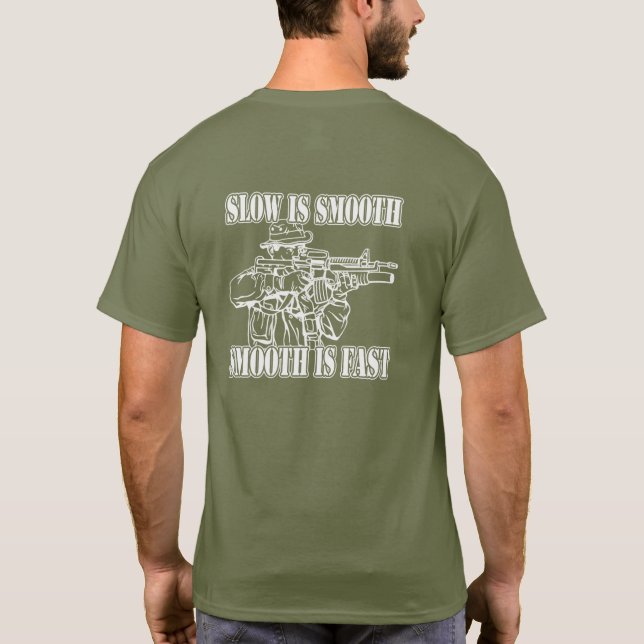 IST GLATTES GLATTES IST SCHNELLER T-Shirt (Rückseite)