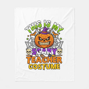 Ist Grusel-Lehrer-Kostüm Haloween-Kürbis-Hexe-Ha Fleecedecke
