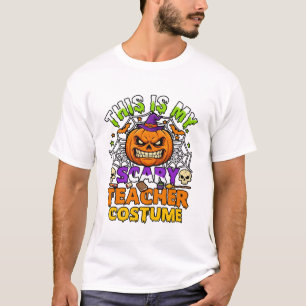 Ist Grusel-Lehrer-Kostüm Haloween-Kürbis-Hexe-Ha T-Shirt