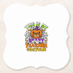 Ist Grusel-Lehrer-Kostüm Haloween-Kürbis-Hexe-Ha Untersetzer