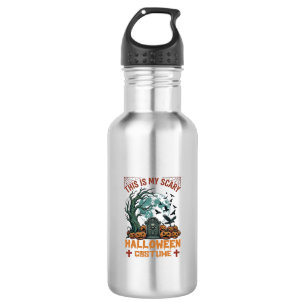 Ist Gruseliges Halloween-Kostüm Grabstein Kürbisse Edelstahlflasche