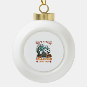 Ist Gruseliges Halloween-Kostüm Grabstein Kürbisse Keramik Kugel-Ornament