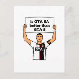 Ist GTA SA besser als GTA V Aussage Postkarte