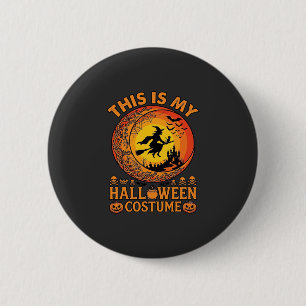 Ist Halloween-Kostüm Hexenschloss Kessel Button