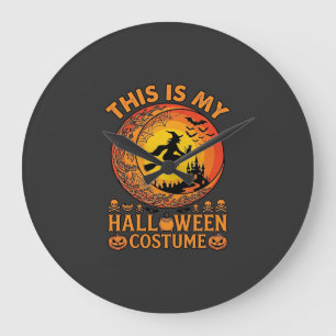 Ist Halloween-Kostüm Hexenschloss Kessel Große Wanduhr