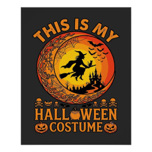 Ist Halloween-Kostüm Hexenschloss Kessel Poster