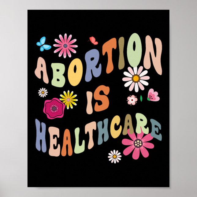 Ist Health Care Retro Floral Pro Choreograf Femini Poster (Vorne)