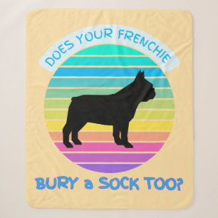 Ist Ihre Franzose Bury eine Socke zu Sonnenunterga Sherpadecke