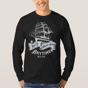 Ist keine glückliche Stunde zu jeder Zeit Mega Pin T-Shirt