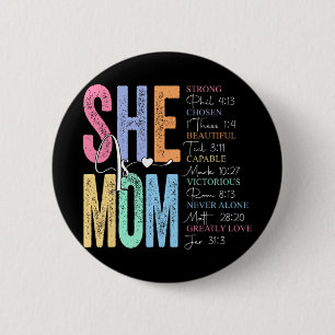 Ist Mama religiöse Verse glauben Christliche Mütte Button