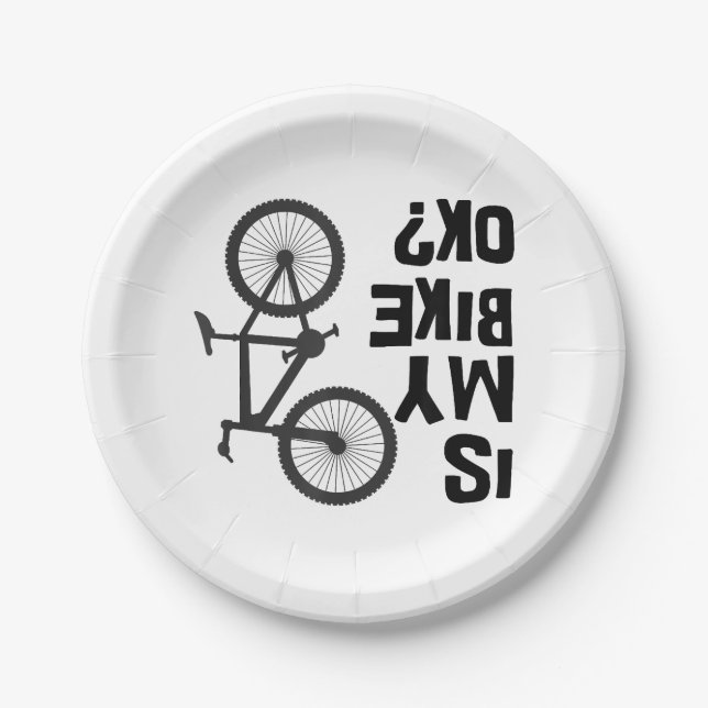 Ist mein Bike OK Funny Mountain Bike? Pappteller (Vorderseite)