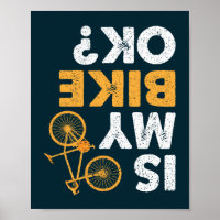 Ist mein Fahrrad ok? Vintage-Radsport lustiger Rad