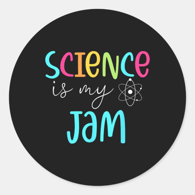 Ist mein Jam Niedlich Science Teacher Wertschätzun Runder Aufkleber (Vorderseite)