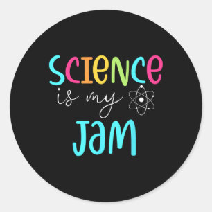 Ist mein Jam Niedlich Science Teacher Wertschätzun Runder Aufkleber