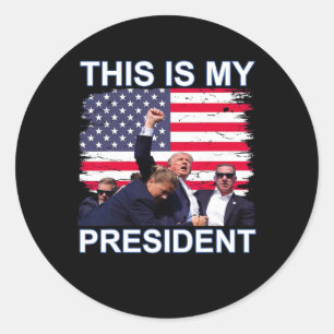 Ist mein Präsident Trump die Wahlen 2024? Runder Aufkleber