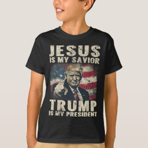 Ist mein Retter Trump mein Präsident 2024 Amerikan T-Shirt