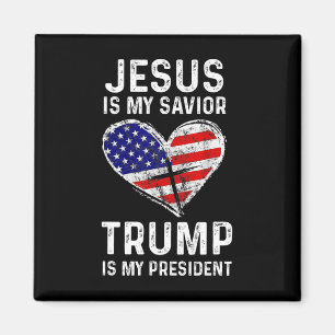 Ist mein Retter Trump mein Präsident 2 Magnet