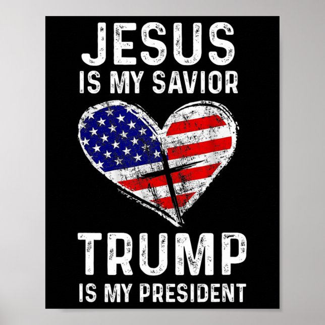 Ist mein Retter Trump mein Präsident 2 Poster (Vorne)