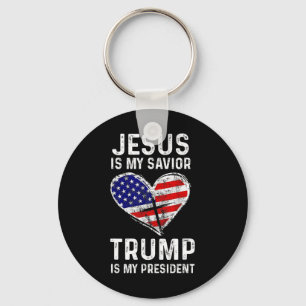 Ist mein Retter Trump mein Präsident 2 Schlüsselanhänger
