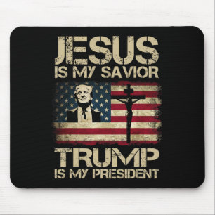 Ist mein Retter Trump mein Präsident Trump 2024 US Mousepad