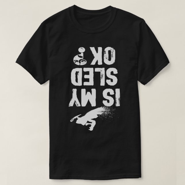 IST mein Schlitten OK Funny Snowmobile Reiter Snow T-Shirt (Design vorne)