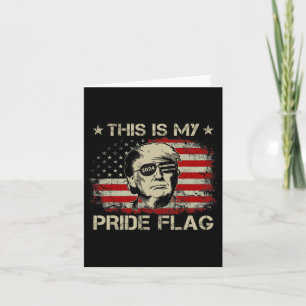 Ist mein Stolz Flag Trump 2024 amerikanische Fahne Karte
