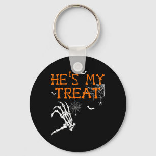 Ist mein Trick hes ist meine Leckerei Halloween Co Schlüsselanhänger