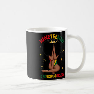 Ist mein Unabhängigkeitstag - Black Girl Black Que Kaffeetasse