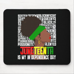 Ist mein Unabhängigkeitstag ein glücklicher schwar Mousepad