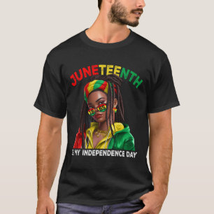 Ist mein Unabhängigkeitstag Schwarze Mädchen Fraue T-Shirt