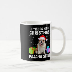 Ist mein Weihnachts-Bulldog-Hund Pajama-Welpe L Kaffeetasse