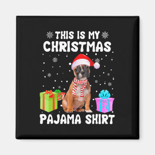 Ist mein Weihnachts-Französisch Bulldog Dog Pajama Magnet
