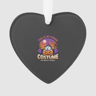 Ist menschliche Kostüm Husky Kürbis Halloween Geis Ornament