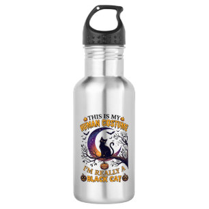 Ist menschliches Kostüm schwarze Katze Halloween M Edelstahlflasche