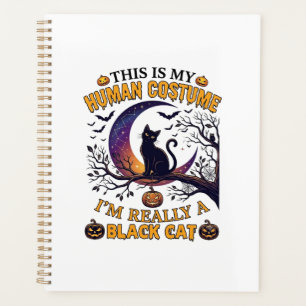 Ist menschliches Kostüm schwarze Katze Halloween M Planer