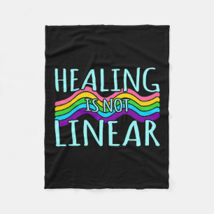 Ist nicht linear Mental Health Awareness Grafik  Fleecedecke