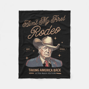 Ist nicht mein erster Rodeo Trump Cowboy, der Amer Fleecedecke