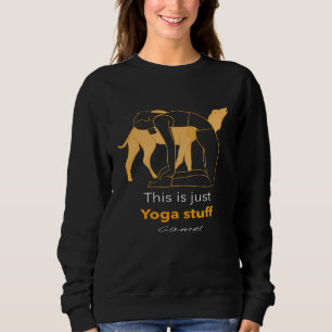 Ist nur Yoga Stuff Camel Graphic Yoga Pose Sweatshirt
