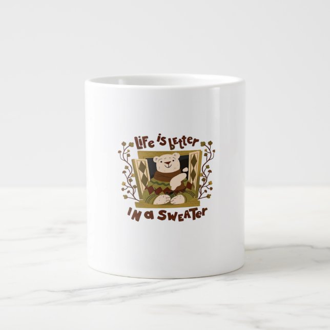 Ist Pullover! Herbst Herbst 2010 Jumbo-Tasse (Vorderseite)